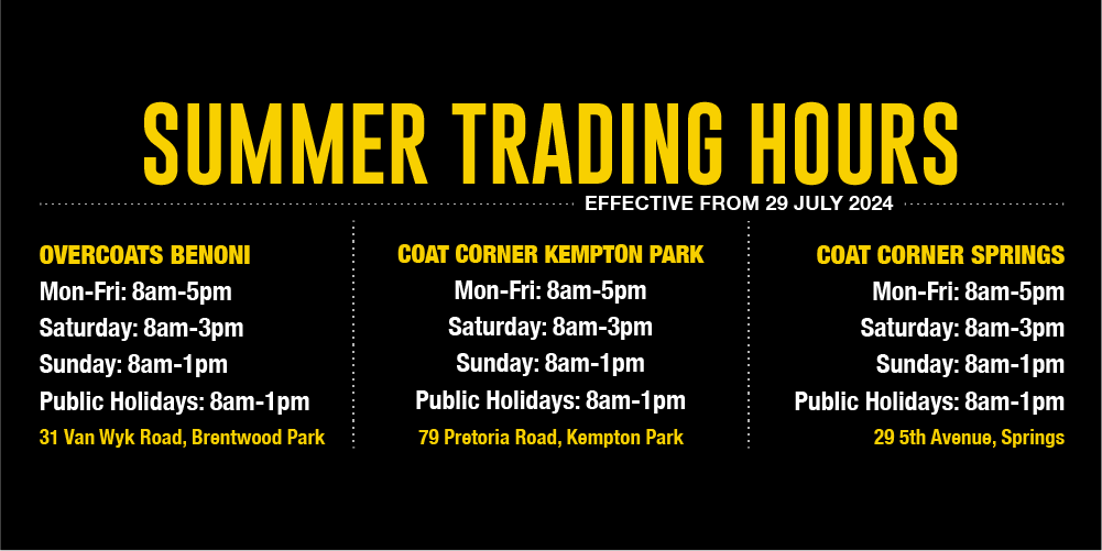 Summer Trading Hours